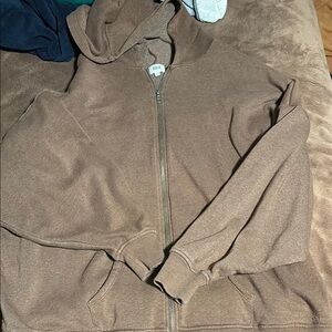 BRXL Brown Zip-Up Hoodie